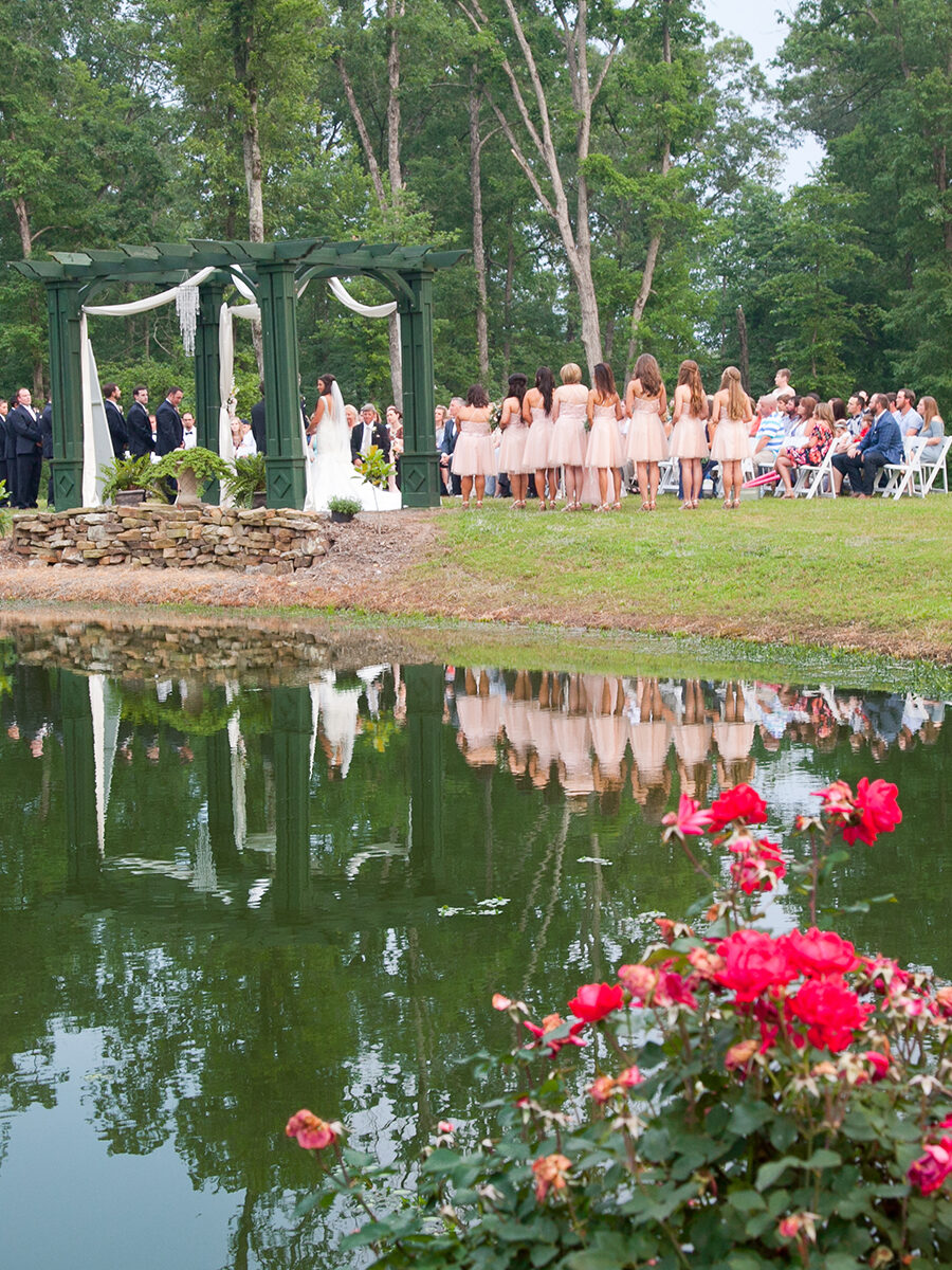 outdoor wedding ceremony